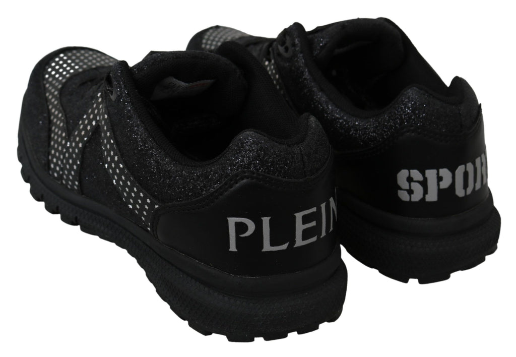 Philipp Plein Black Running Jasmines Sneakers Shoes - Luxury Boutique Co
