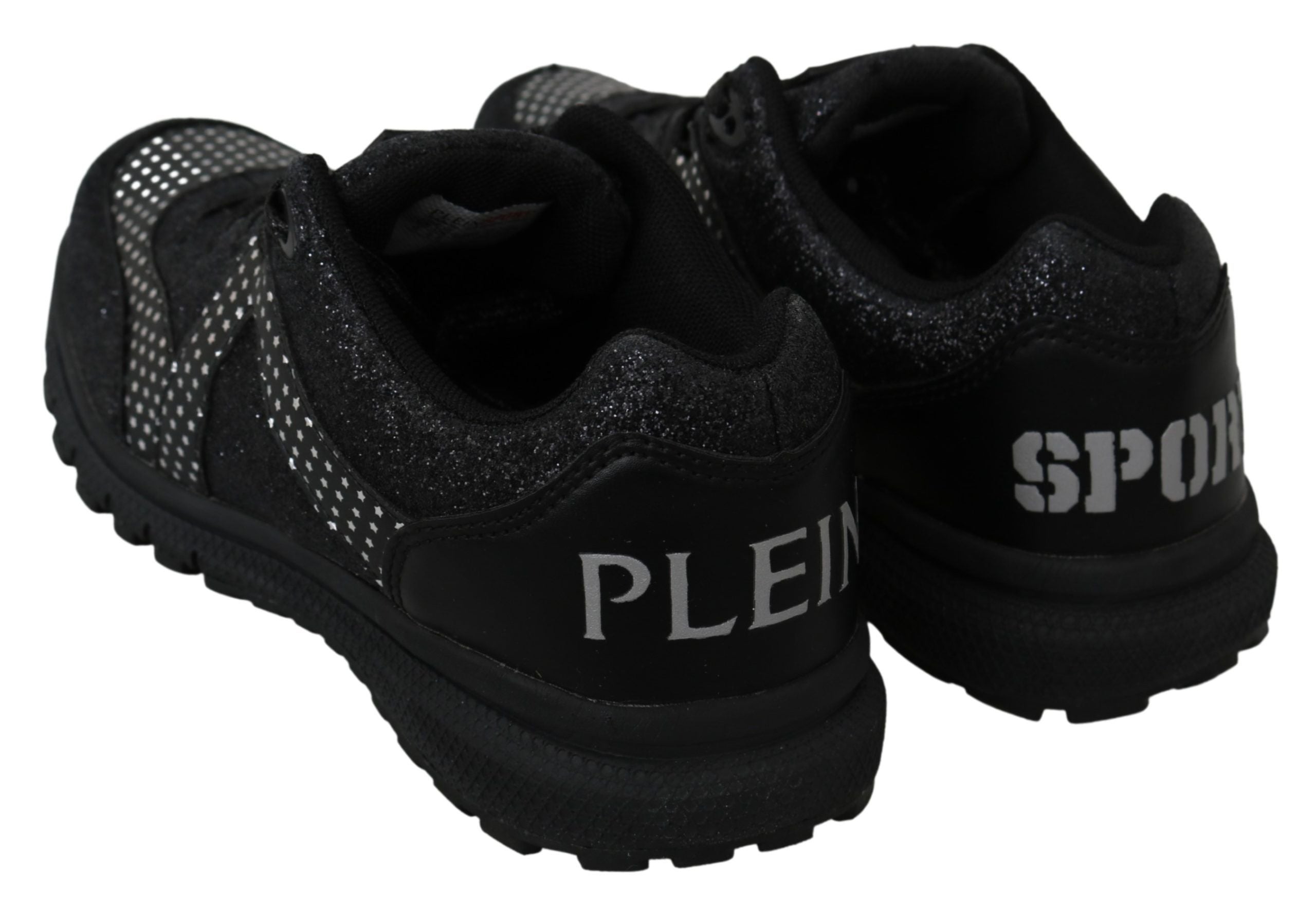 Philipp Plein Black Running Jasmines Sneakers Shoes - Luxury Boutique Co