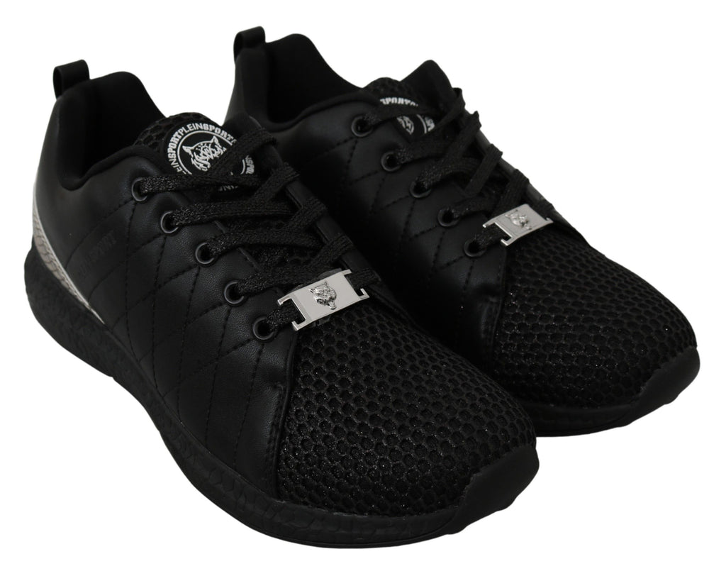Philipp Plein Black Casual Running Sneakers Shoes - Luxury Boutique Co