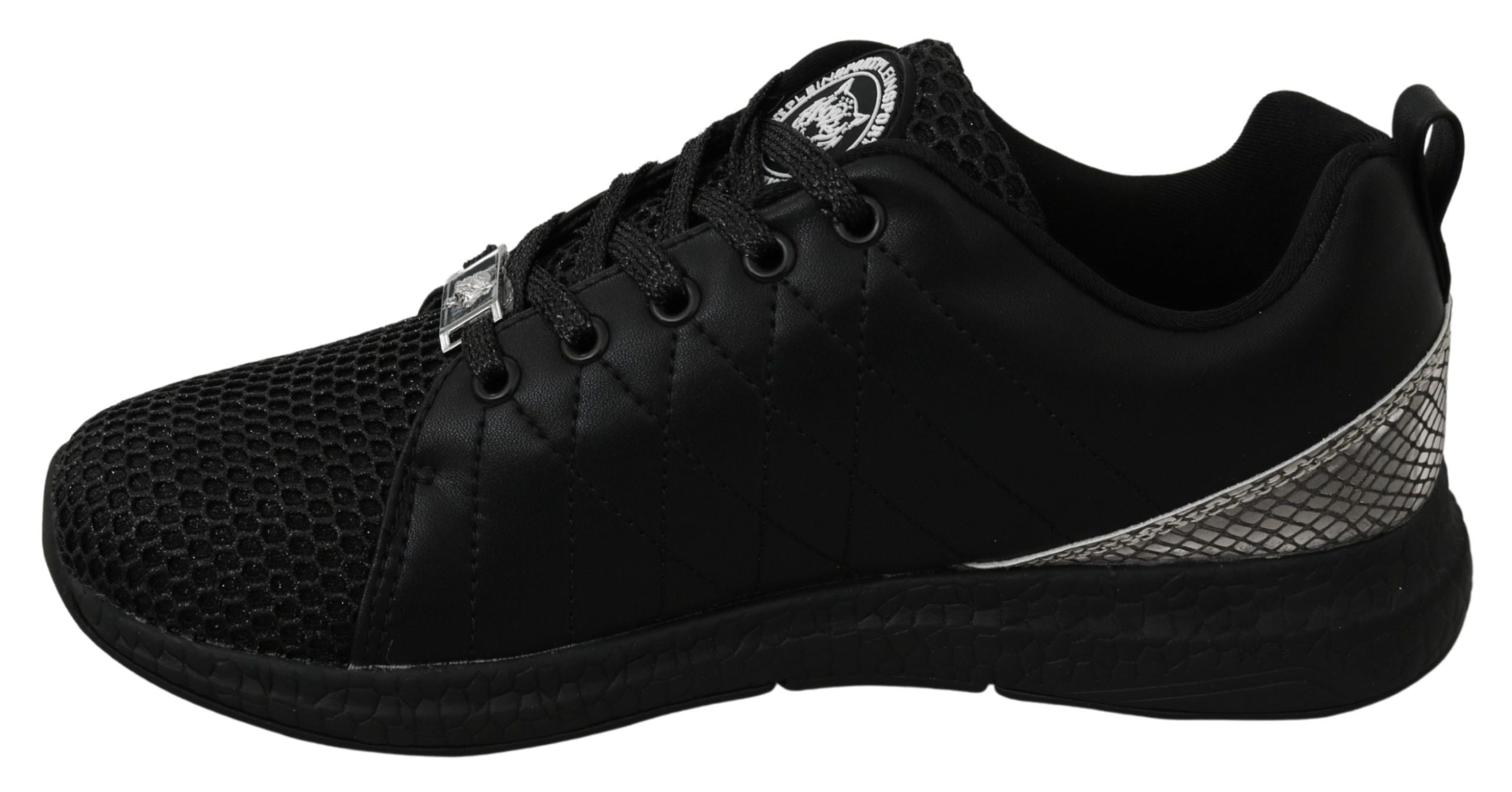 Philipp Plein Black Casual Running Sneakers Shoes - Luxury Boutique Co
