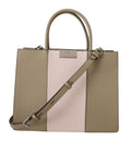 Karl Lagerfeld Sage Green Polyurethane Tote Shoulder Bag - Luxury Boutique Co