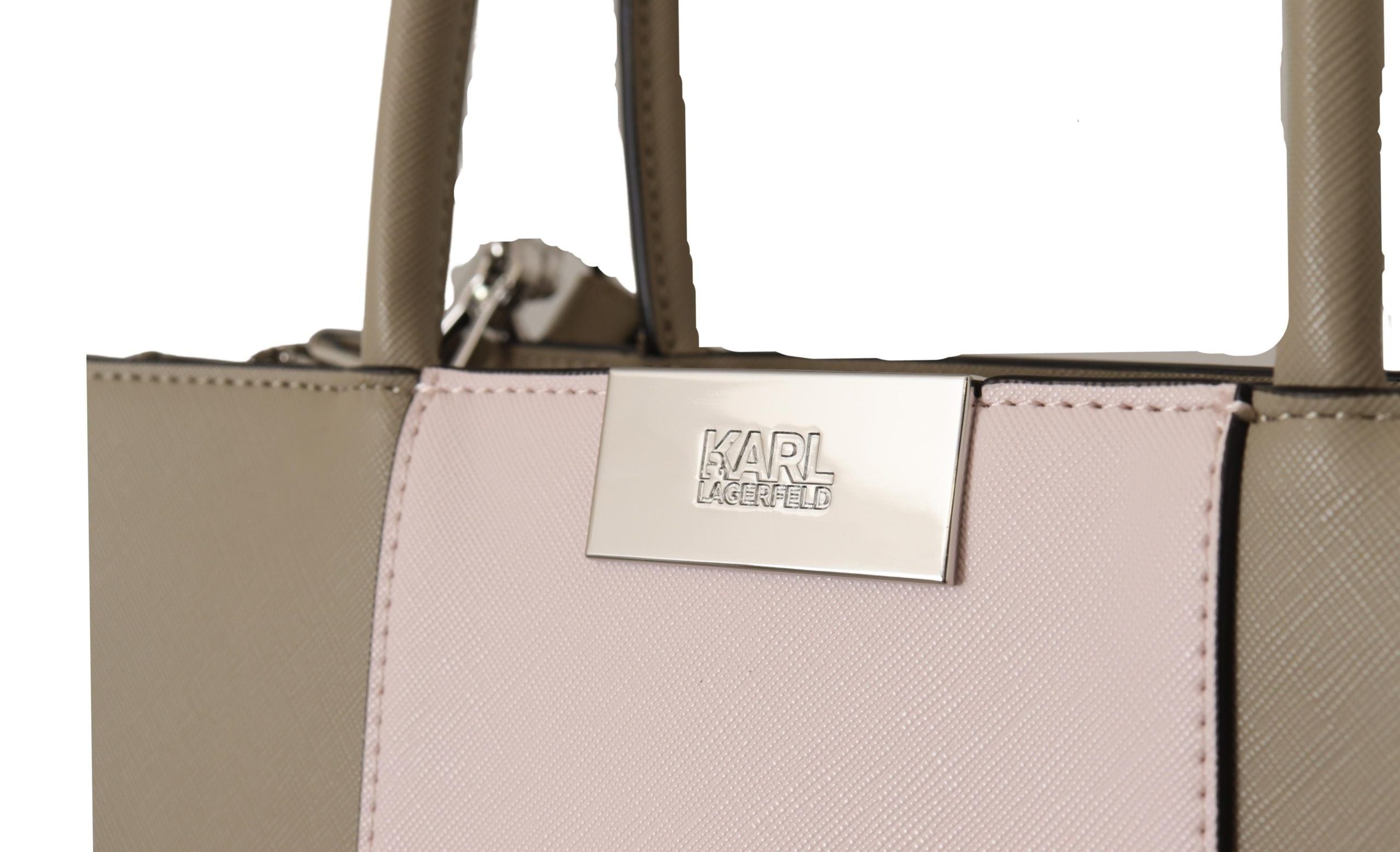 Karl Lagerfeld Sage Green Polyurethane Tote Shoulder Bag - Luxury Boutique Co