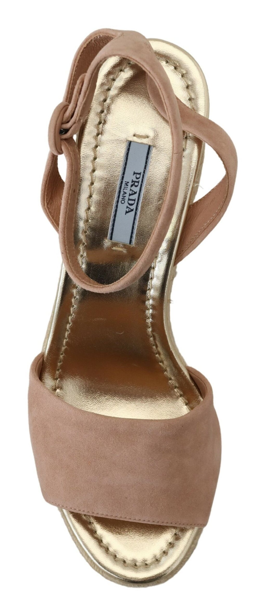 Prada Pink Suede Leather Ankle Strap Sandals - Luxury Boutique Co