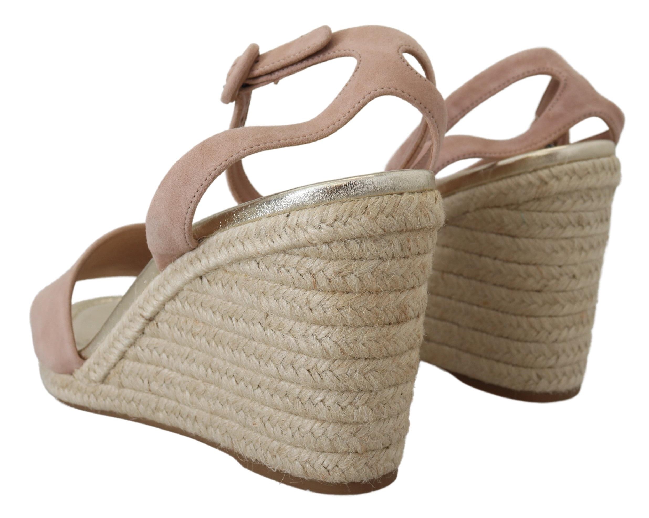 Prada Pink Suede Leather Ankle Strap Sandals - Luxury Boutique Co