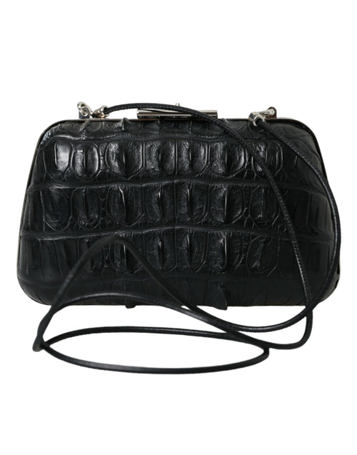 Balenciaga Black Exotic Skin Leather Shoulder Crossbody Box Clutch Bag - Luxury Boutique Co