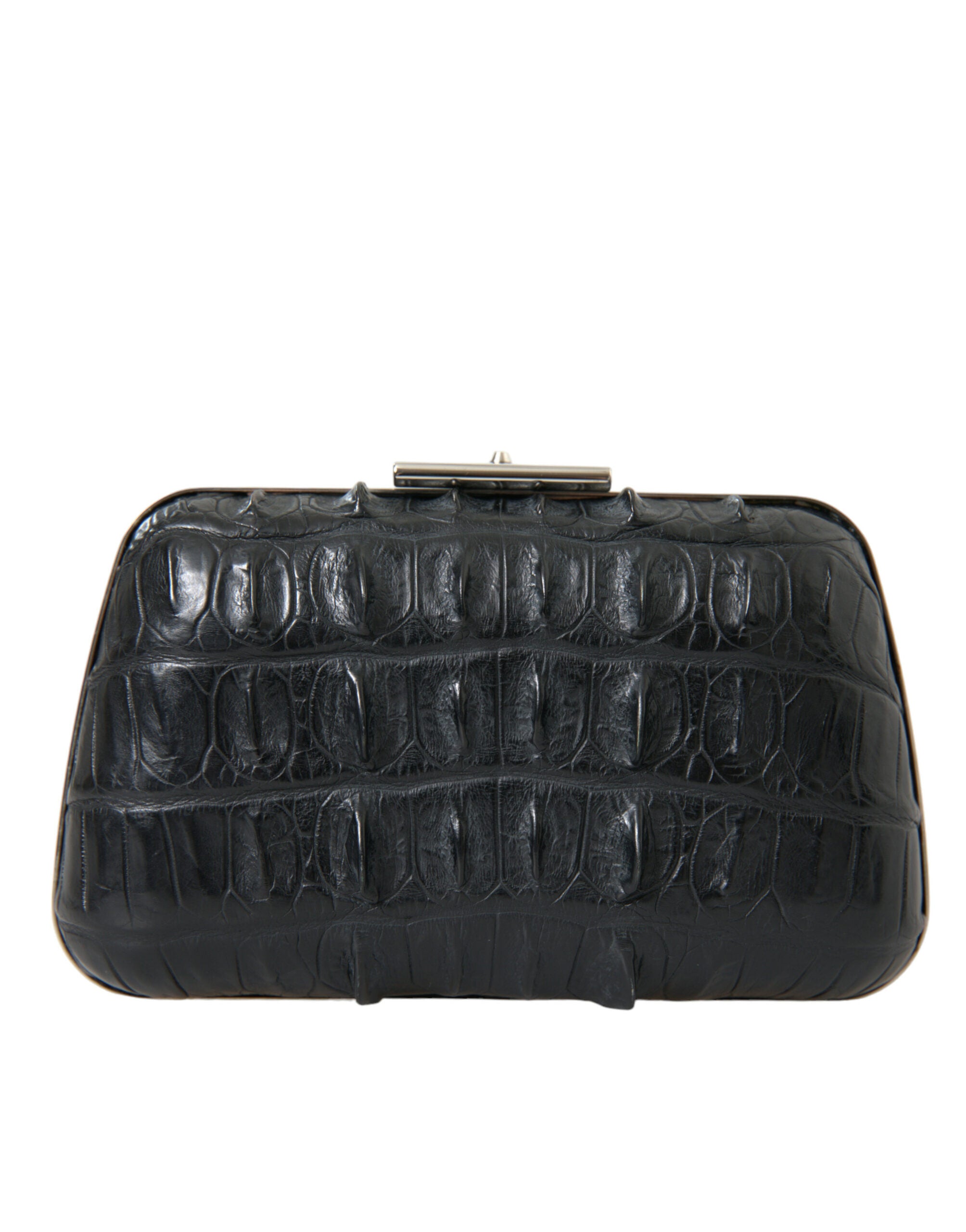 Balenciaga Black Exotic Skin Leather Shoulder Crossbody Box Clutch Bag - Luxury Boutique Co