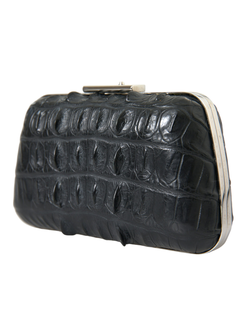 Balenciaga Black Exotic Skin Leather Shoulder Crossbody Box Clutch Bag - Luxury Boutique Co