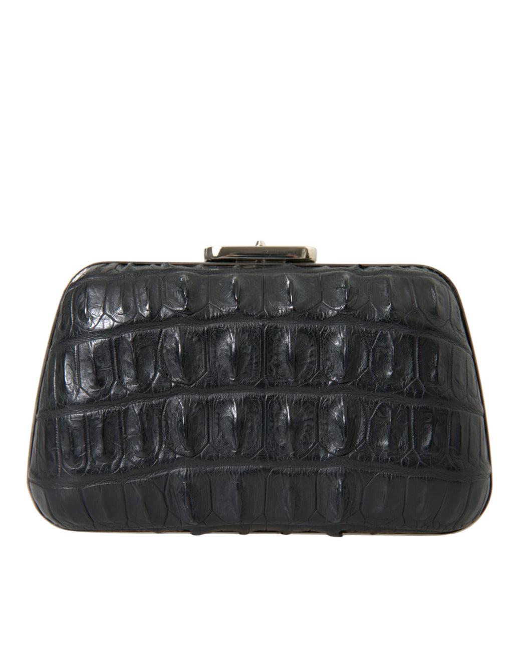 Balenciaga Black Exotic Skin Leather Shoulder Crossbody Box Clutch Bag - Luxury Boutique Co
