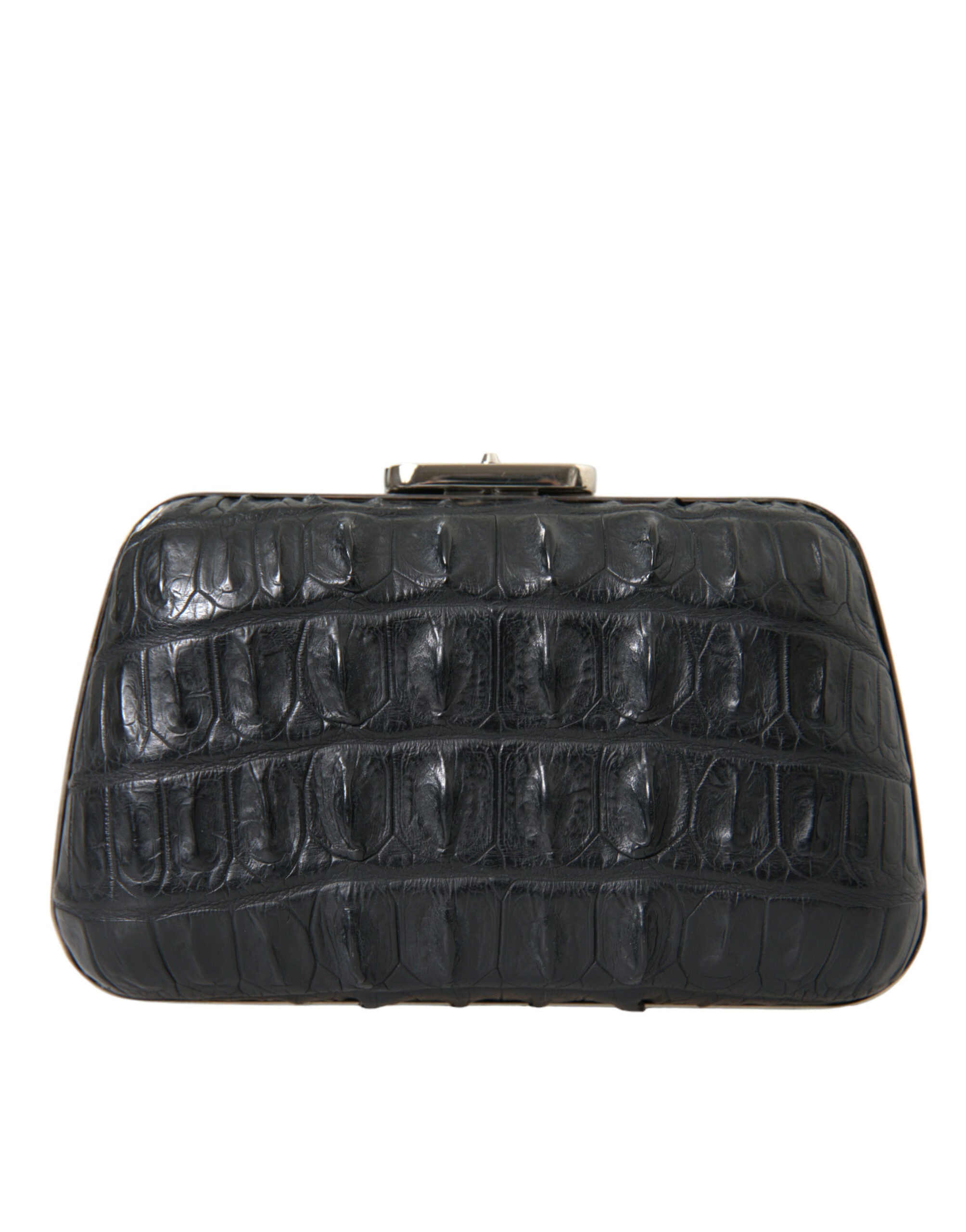 Balenciaga Black Exotic Skin Leather Shoulder Crossbody Box Clutch Bag - Luxury Boutique Co