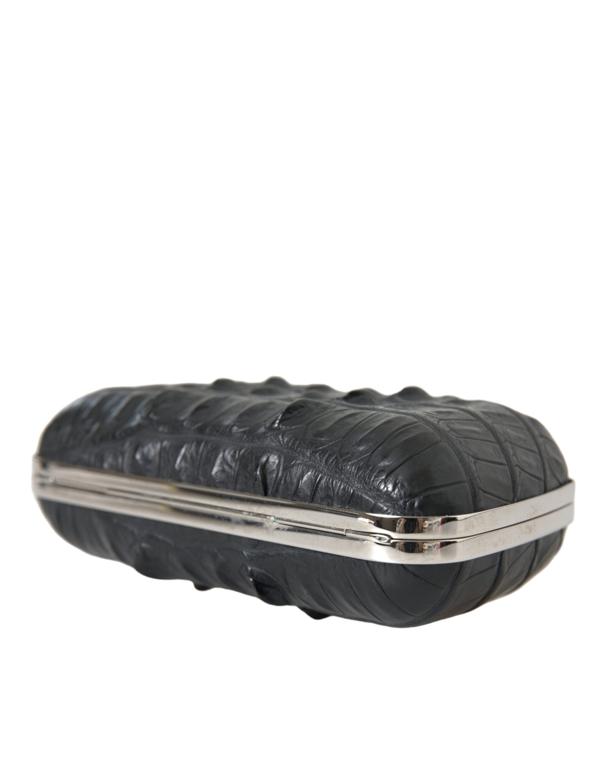 Balenciaga Black Exotic Skin Leather Shoulder Crossbody Box Clutch Bag - Luxury Boutique Co