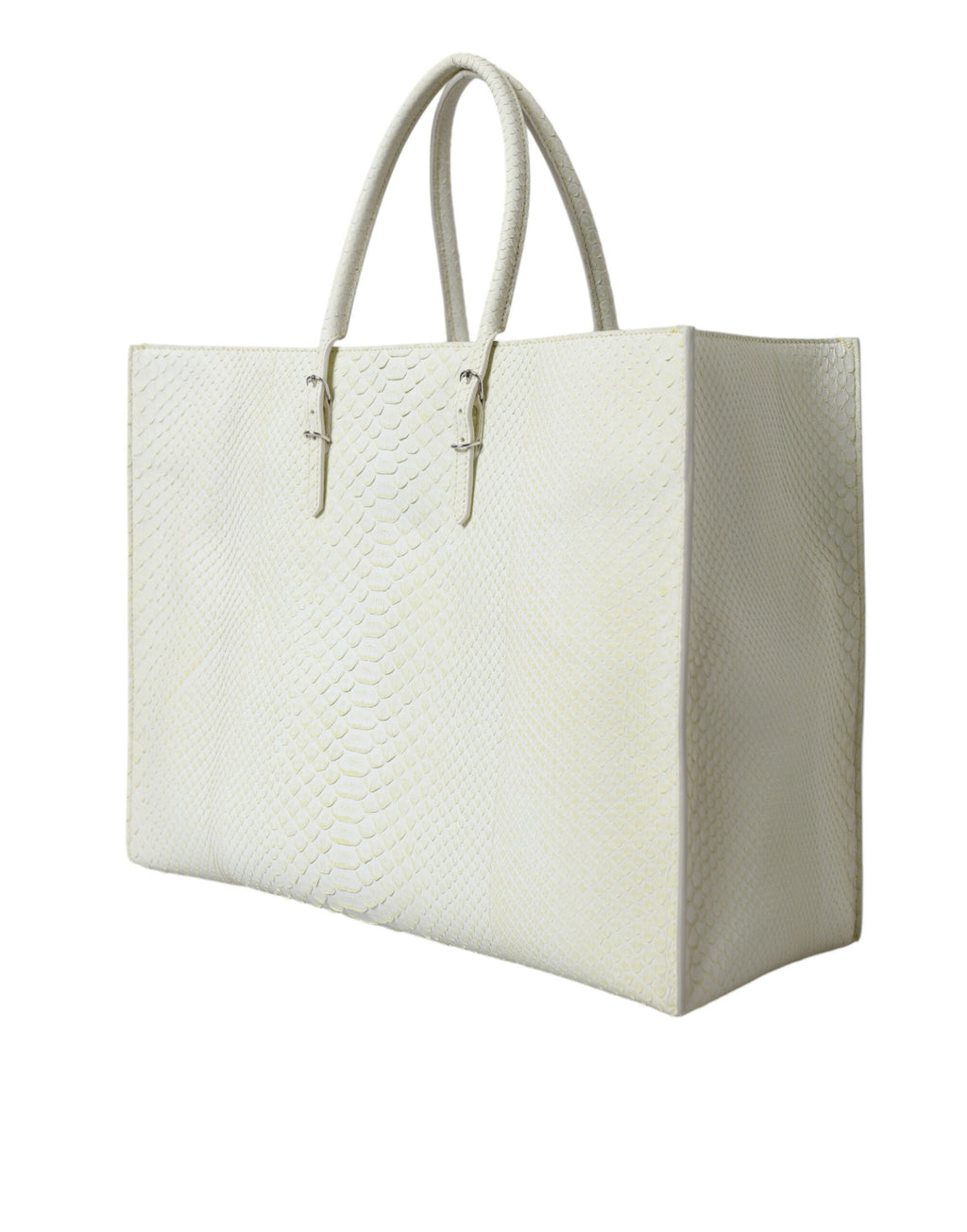 Balenciaga White Yellow Exotic Skin Leather Shopping Tote PAPIER Bag - Luxury Boutique Co