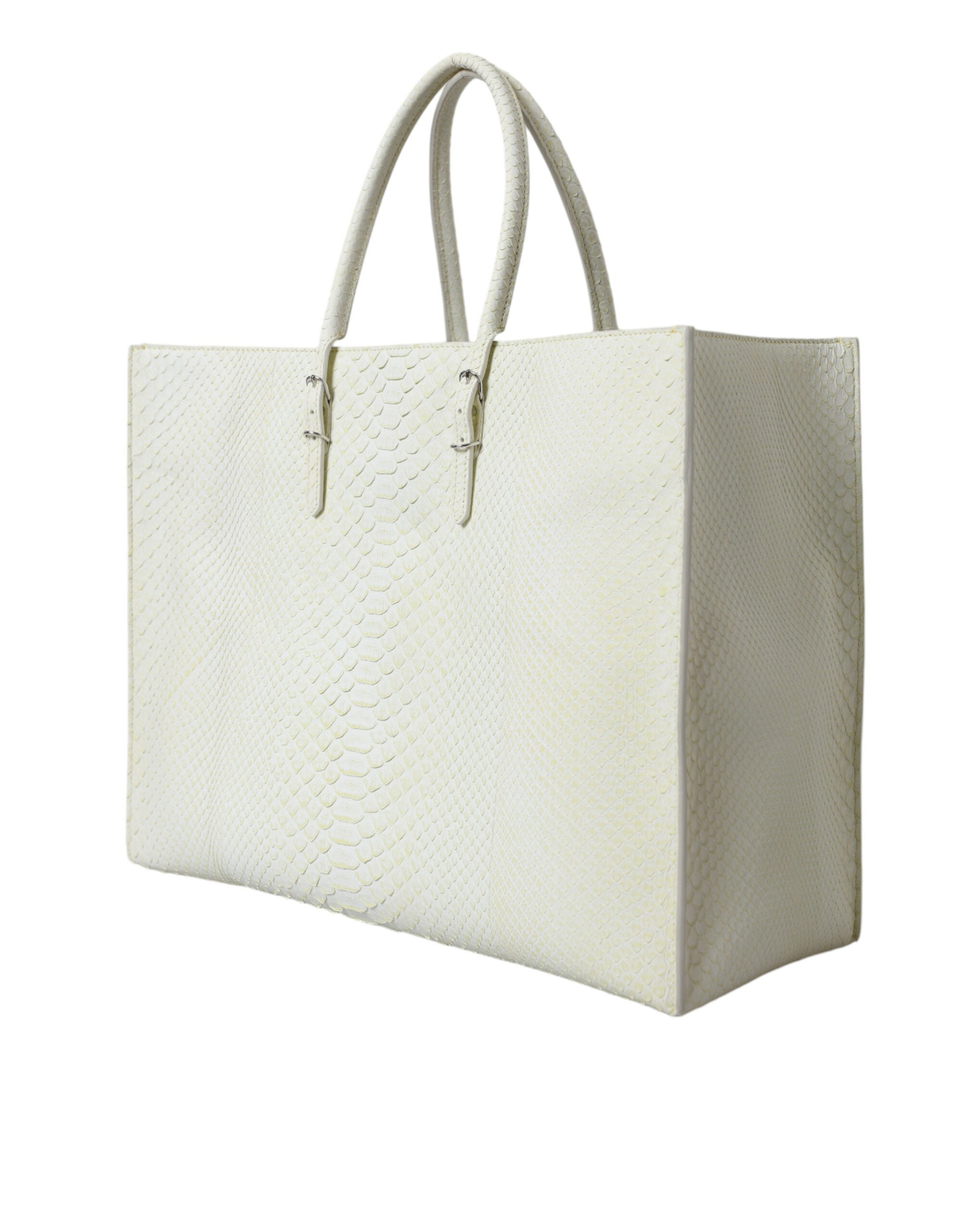 Balenciaga White Yellow Exotic Skin Leather Shopping Tote PAPIER Bag - Luxury Boutique Co