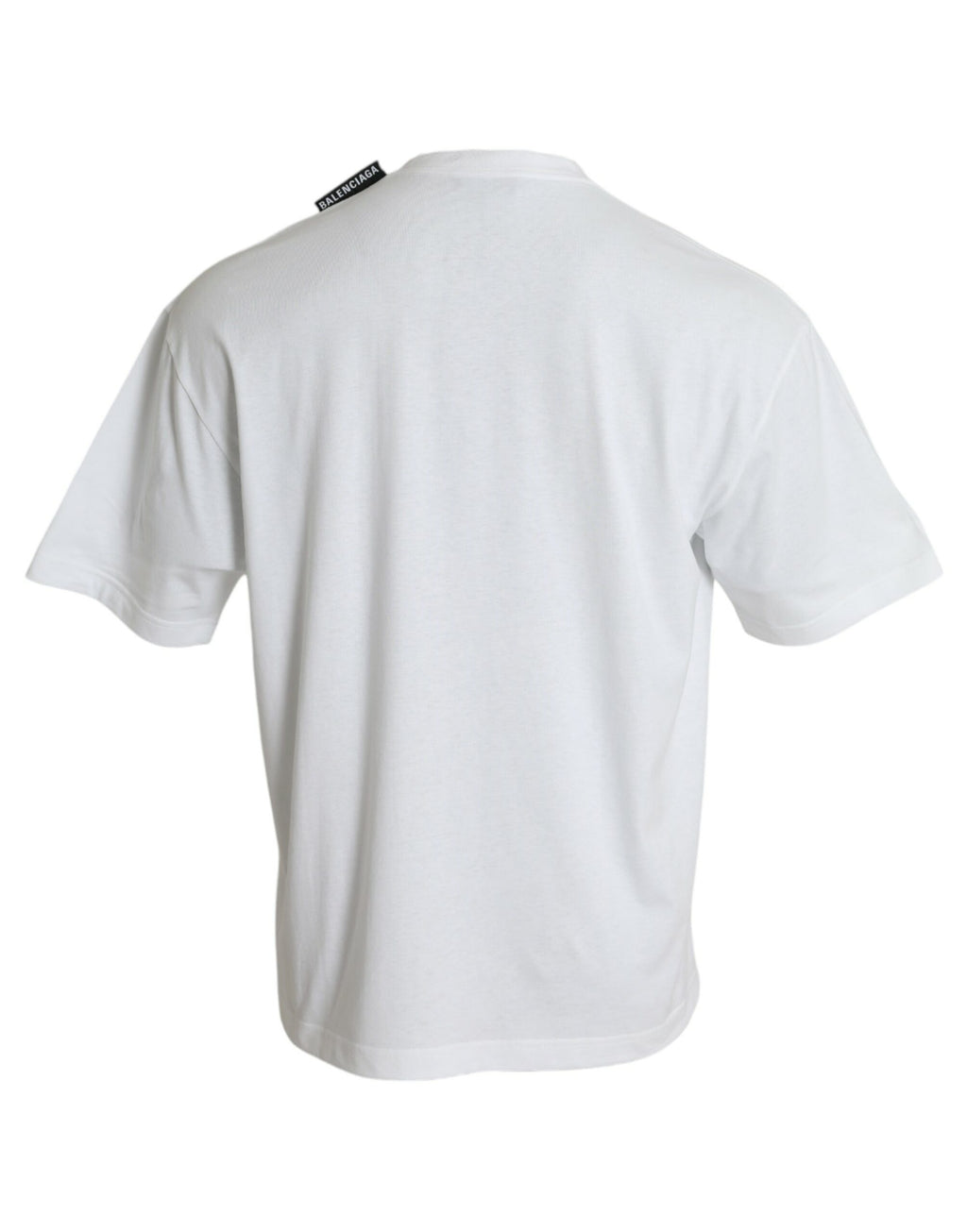 Balenciaga Off White Cotton Jersey Round Neck T-shirt - Luxury Boutique Co