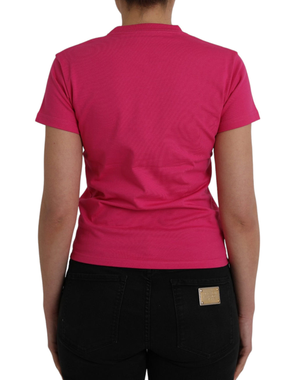 Balenciaga Pink Cotton Crew Neck Short Sleeves Tee T-shirt - Luxury Boutique Co
