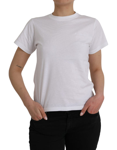 Balenciaga White Cotton Crew Neck Short Sleeves T-shirt - Luxury Boutique Co