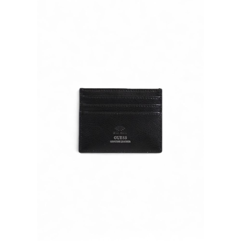 Guess Black Leather Cardholder - Luxury Boutique Co