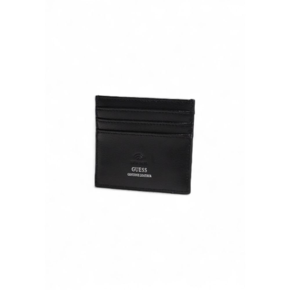 Guess Black Leather Cardholder - Luxury Boutique Co