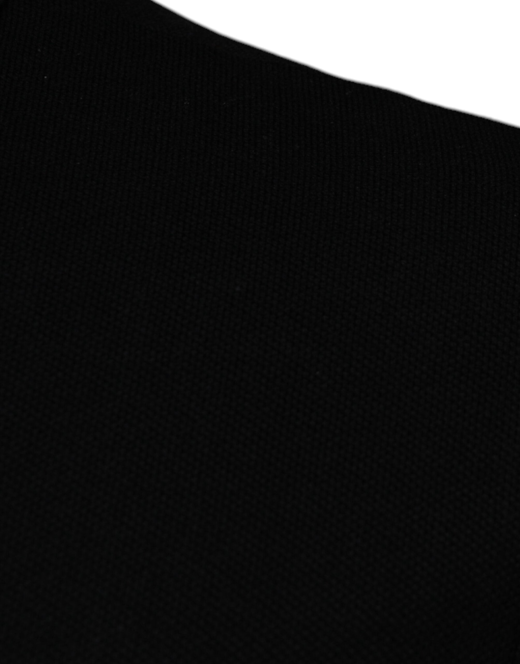Versace Black Viscose Collared Polo Short Sleeves T-shirt - Luxury Boutique Co
