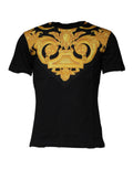 Versace Black Medusa Print Cotton Crew Neck T-shirt - Luxury Boutique Co