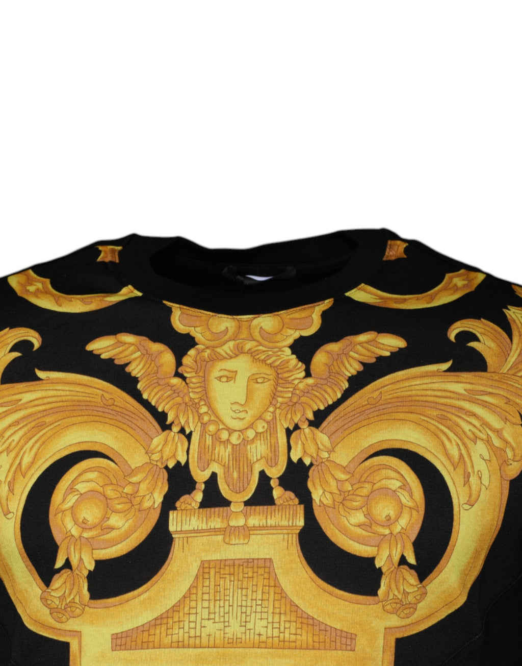 Versace Black Medusa Print Cotton Crew Neck T-shirt - Luxury Boutique Co