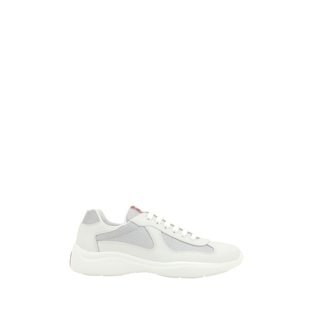 Prada White Polyamide Low Top Sneakers - Luxury Boutique Co