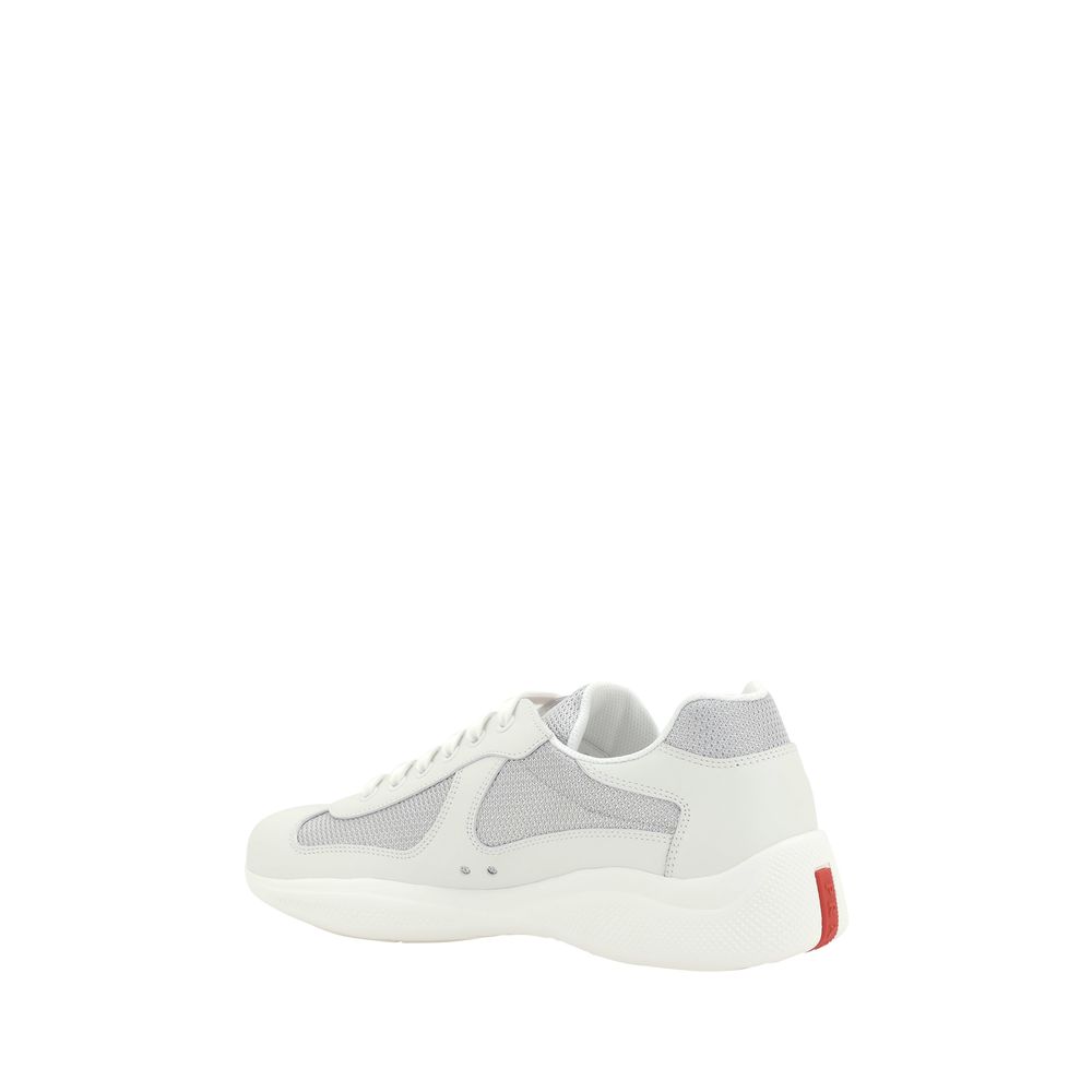 Prada White Polyamide Low Top Sneakers - Luxury Boutique Co