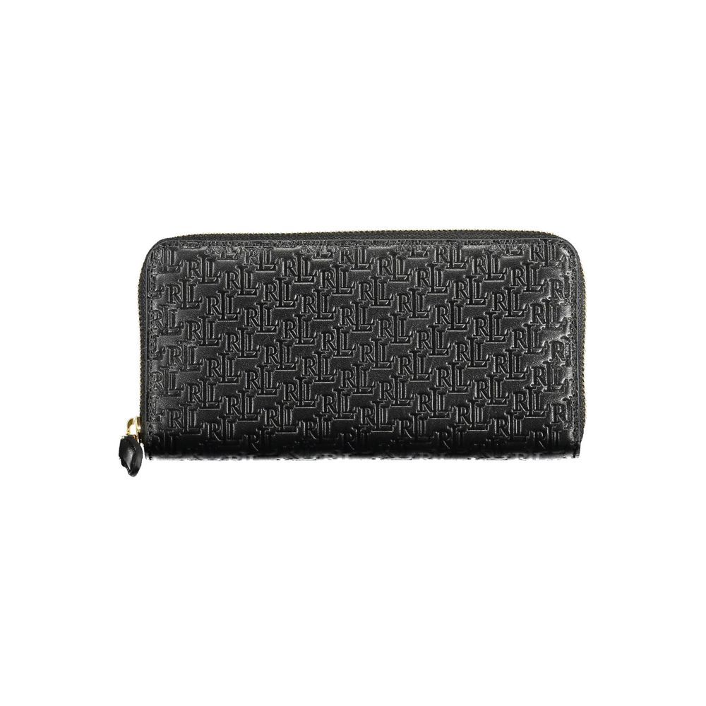 Ralph Lauren Black Leather Women Wallet - Luxury Boutique Co