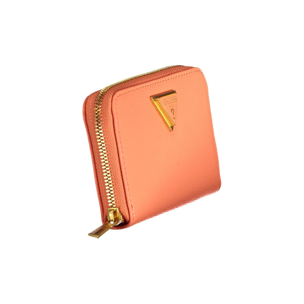 Guess Jeans Arancione Polyurethane Women Wallet - Luxury Boutique Co