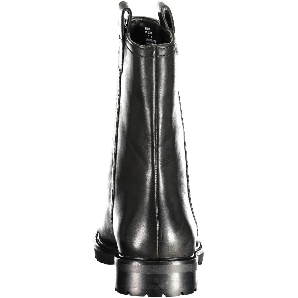 Ralph Lauren Black Leather Women Ankle Boot - Luxury Boutique Co