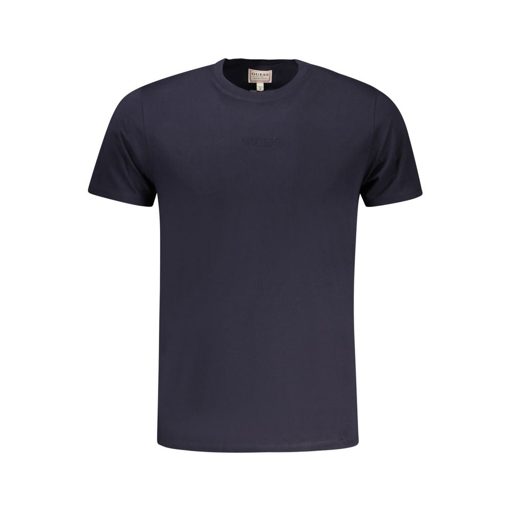 Guess Jeans Blu Cotton Men T-Shirt - Luxury Boutique Co