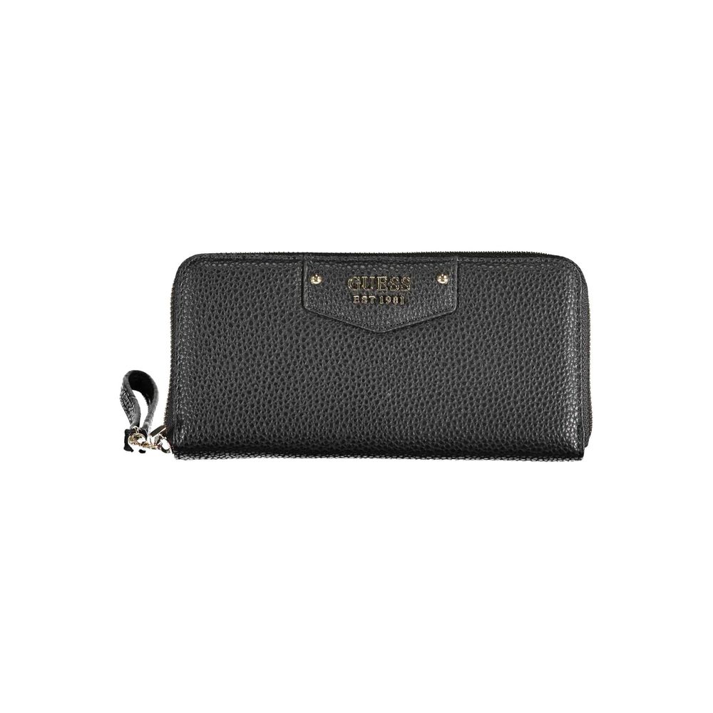 Guess Jeans Black Polyurethane Women Wallet - Luxury Boutique Co