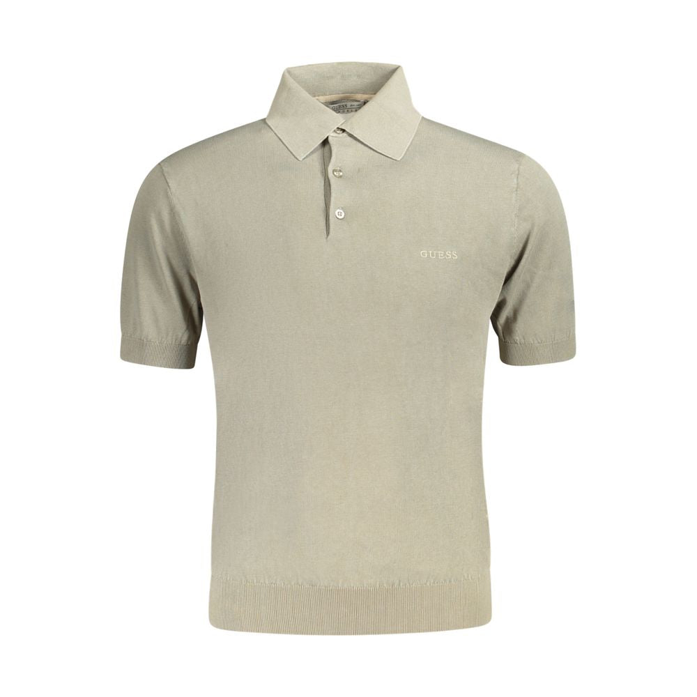 Guess Jeans Verde Cotton Mens Polo Shirt - Luxury Boutique Co