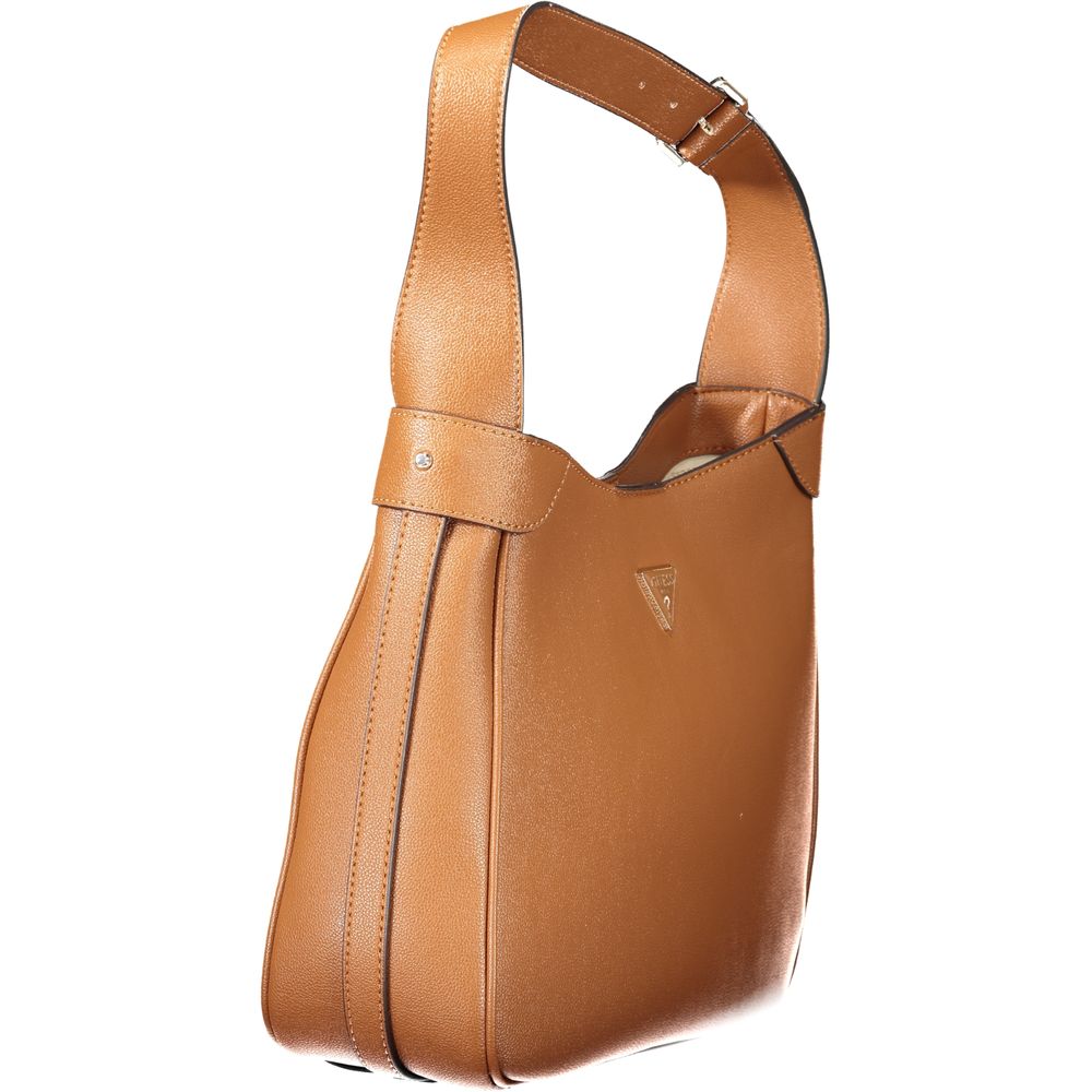 Guess Jeans Marrone Poliuretano Women Handbag - Luxury Boutique Co