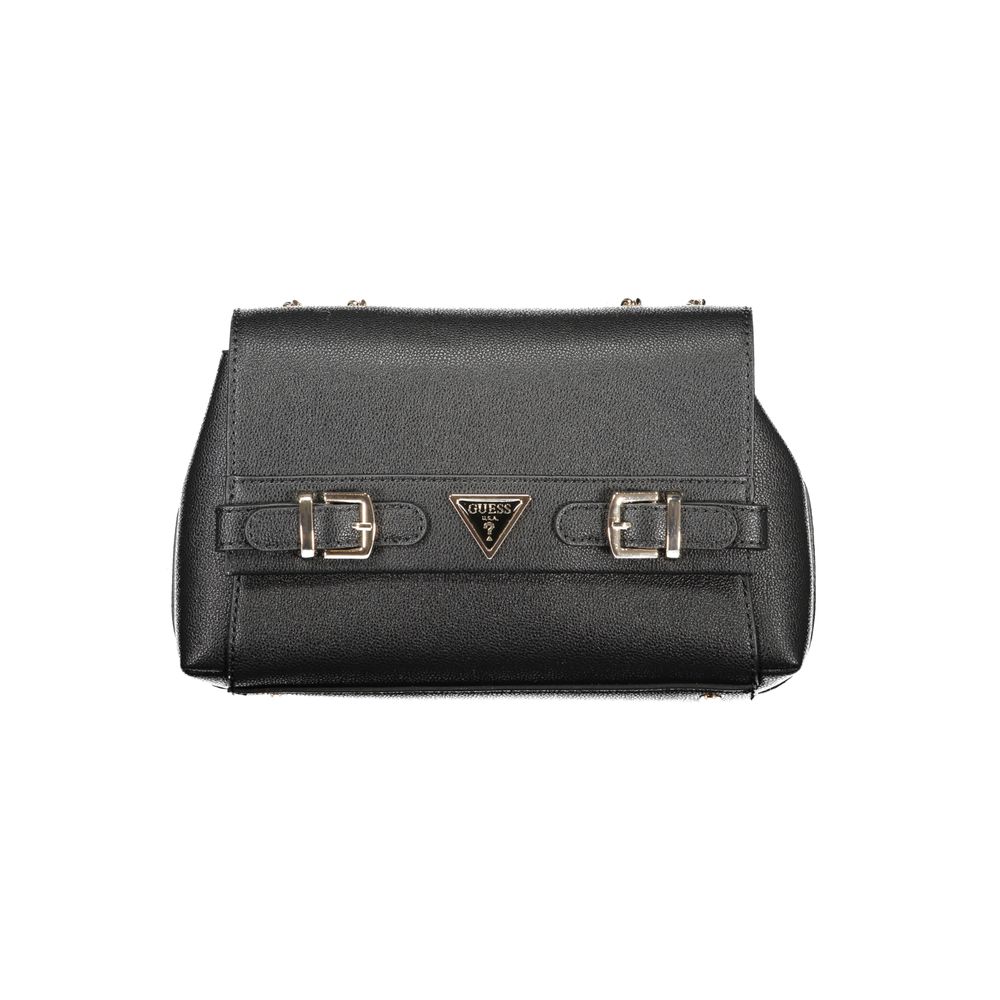 Guess Jeans Black Polyurethane Women Handbag - Luxury Boutique Co