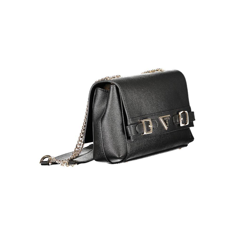 Guess Jeans Black Polyurethane Women Handbag - Luxury Boutique Co