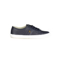 Ralph Lauren Blue Leather Women Sneaker - Luxury Boutique Co