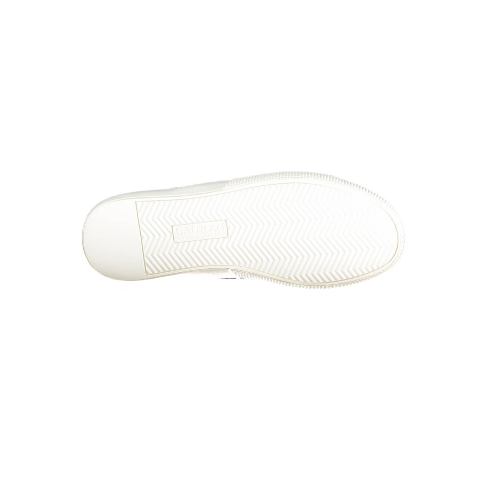 Ralph Lauren Blue Leather Women Sneaker - Luxury Boutique Co