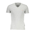 Guess Jeans Grigio Cotton Men T-Shirt - Luxury Boutique Co