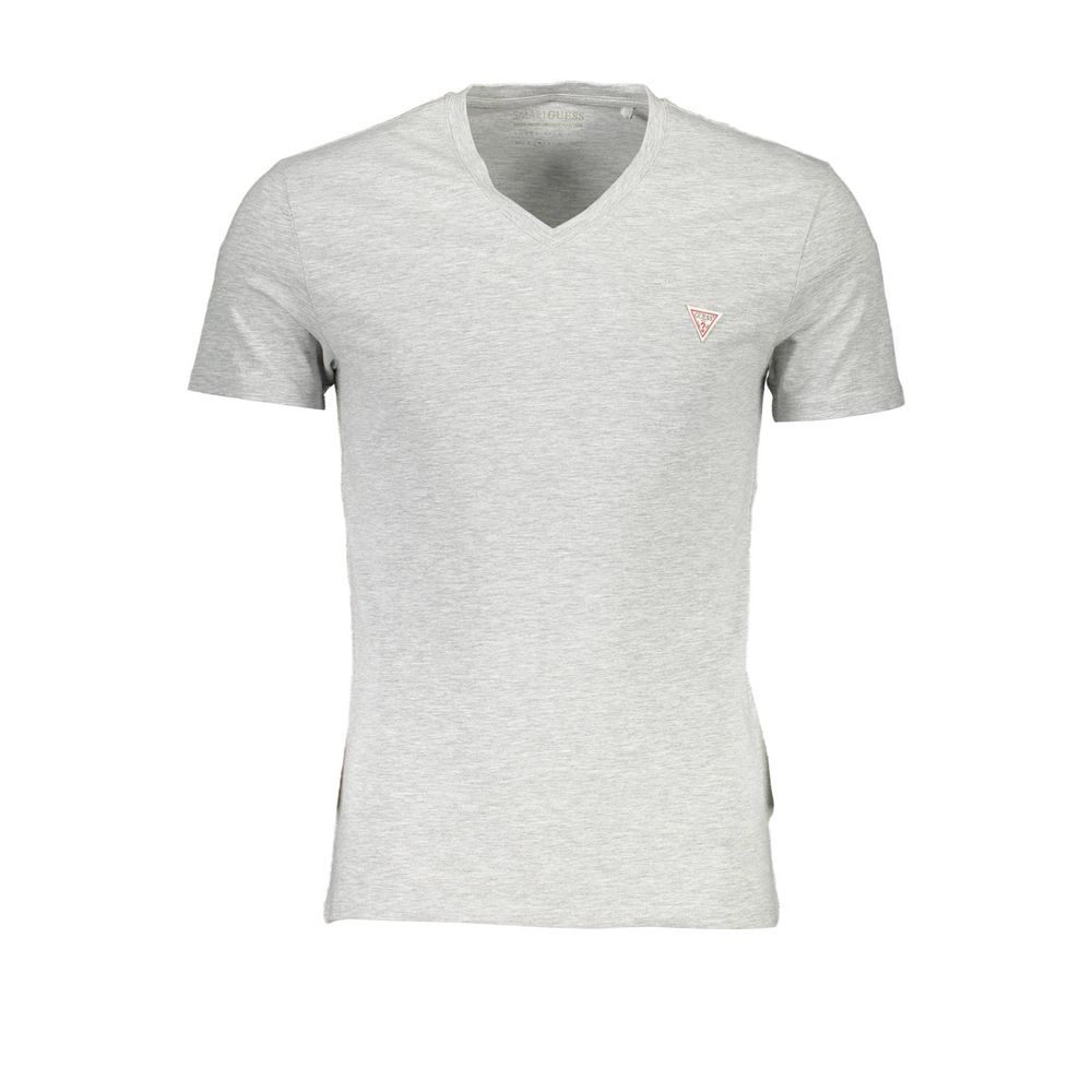 Guess Jeans Grigio Cotton Men T-Shirt - Luxury Boutique Co