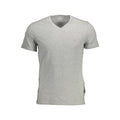 Guess Jeans Gray Organic Cotton Men T-Shirt - Luxury Boutique Co
