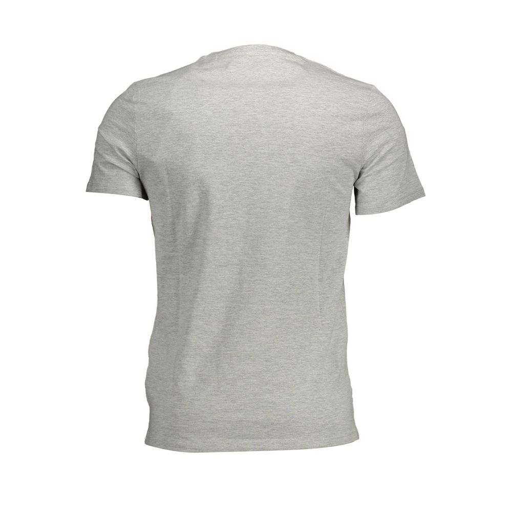 Guess Jeans Gray Organic Cotton Men T-Shirt - Luxury Boutique Co