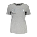 Guess Jeans Gray Cotton Women T-Shirt - Luxury Boutique Co