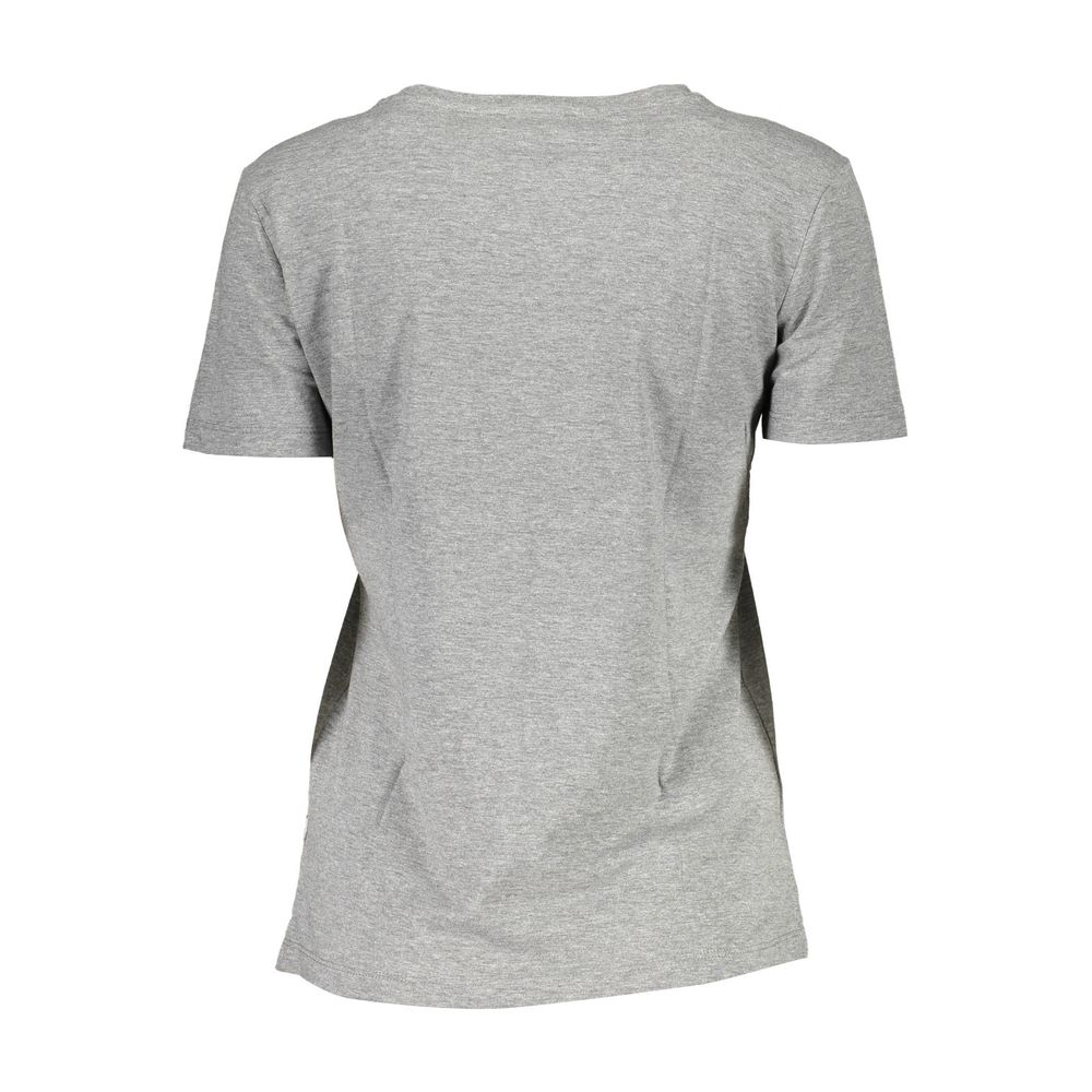 Guess Jeans Gray Cotton Women T-Shirt - Luxury Boutique Co