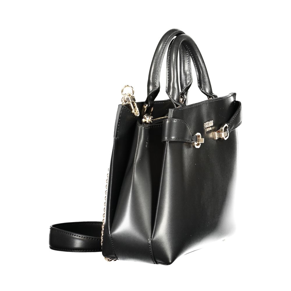 Guess Jeans Black Polyurethane Women's Handbag - Luxury Boutique Co