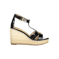 Ralph Lauren Black Leather Women Sandal - Luxury Boutique Co