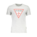 Guess Jeans Grigio Cotton Men T-Shirt - Luxury Boutique Co