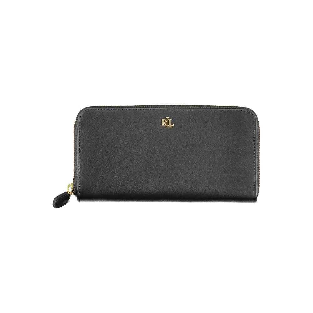 Ralph Lauren Black Leather Women Wallet - Luxury Boutique Co