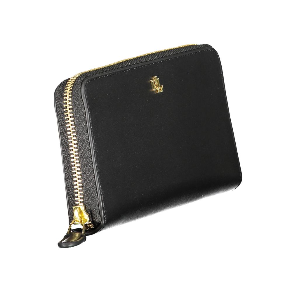 Ralph Lauren Black Leather Women Wallet - Luxury Boutique Co