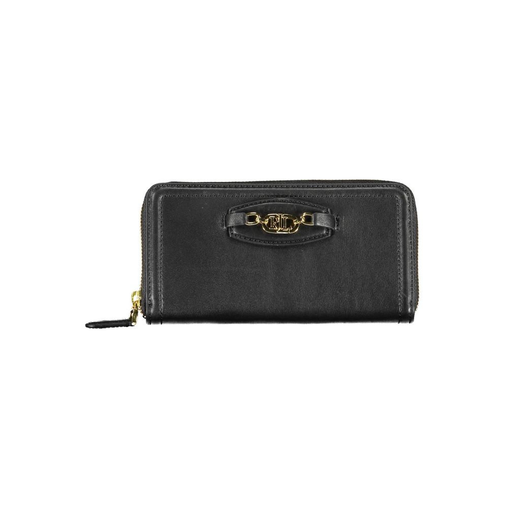 Ralph Lauren Black Polyurethane Women Wallet - Luxury Boutique Co