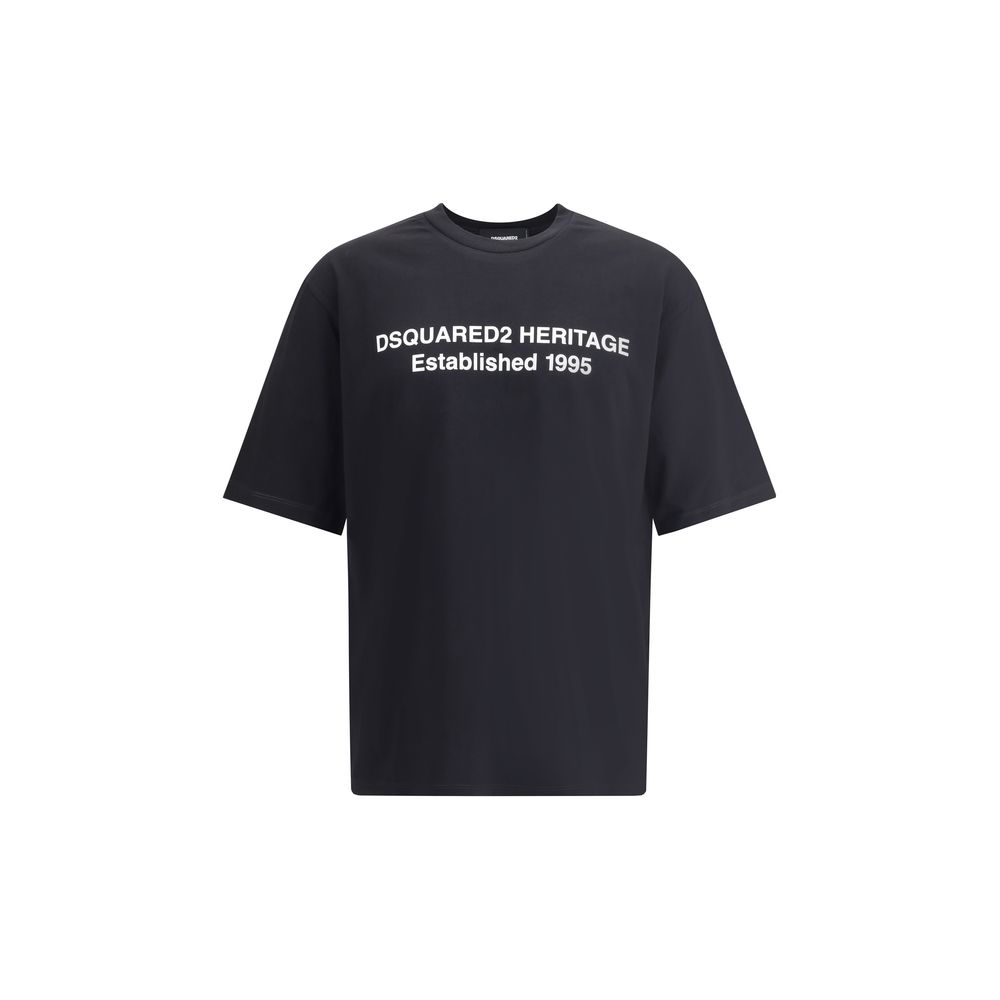 Dsquared² Black Cotton T-Shirt - Luxury Boutique Co